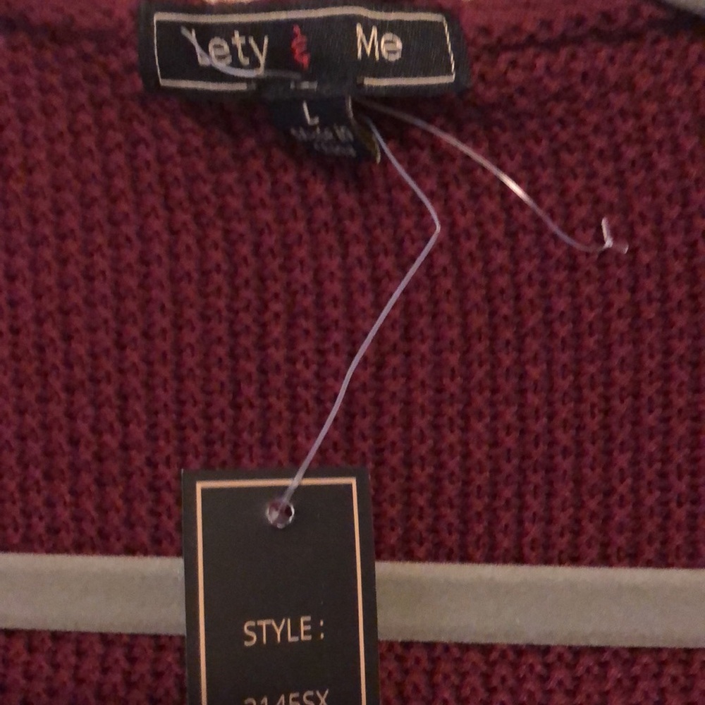 Letty & Me Striped Cardigan size Large New - Picture 11 of 11
